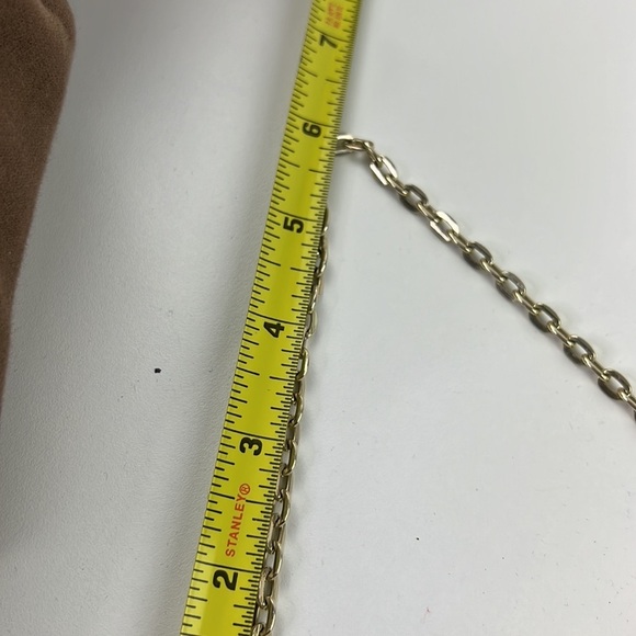 Small Black Tapestry Handbag with Gold Chain - Picture 7 of 8